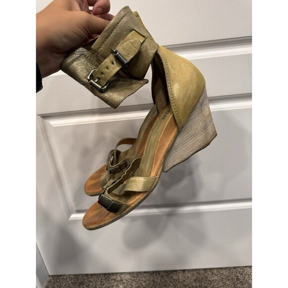 A.S. 98 Wedge Open Toe Ankle Strapped Shoe Size 39 - Picture 1 of 7